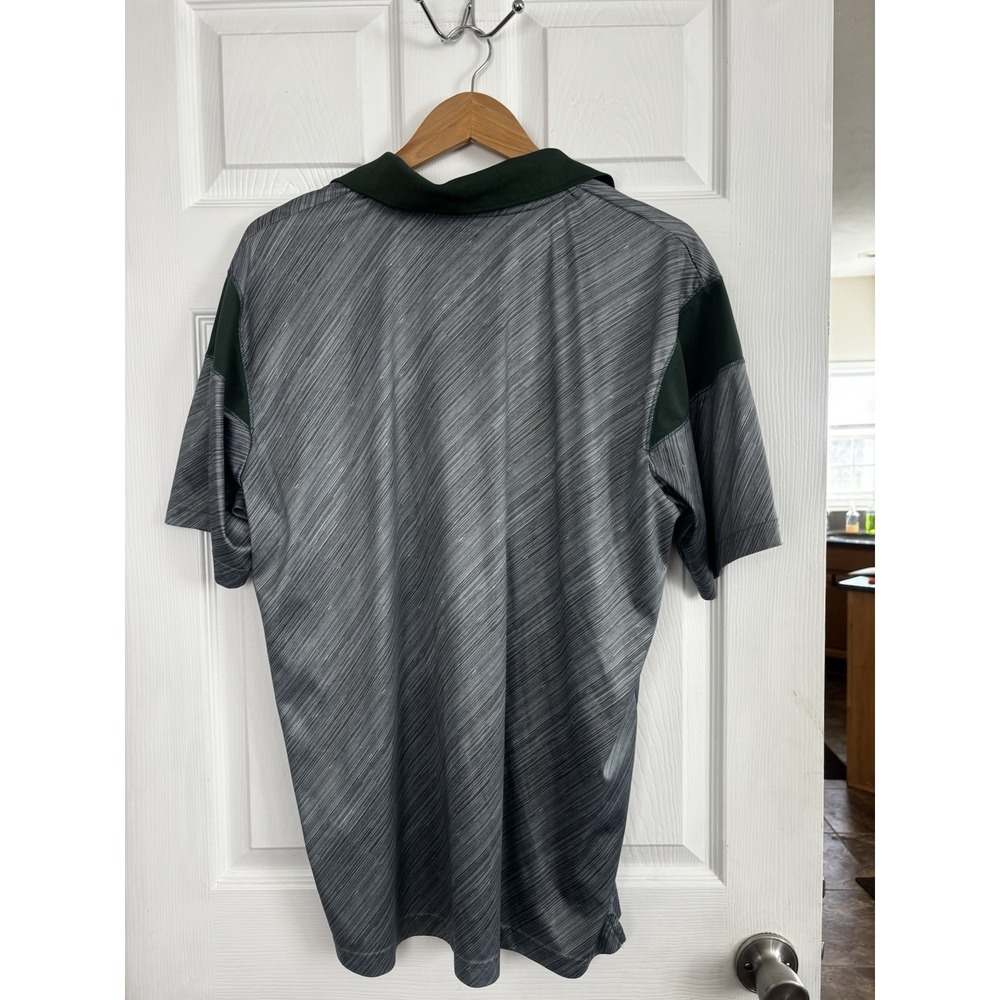 Michigan State University Spartans Men's Pro-Edge XL Green Polo Golf Shirt - Picture 5 of 8
